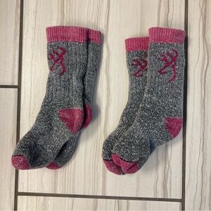Kids’ merino wool blend socks, two pairs